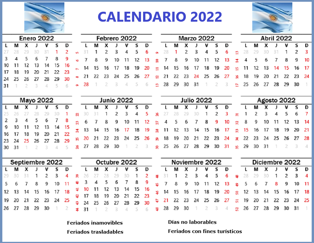 CALENDARIO 2022